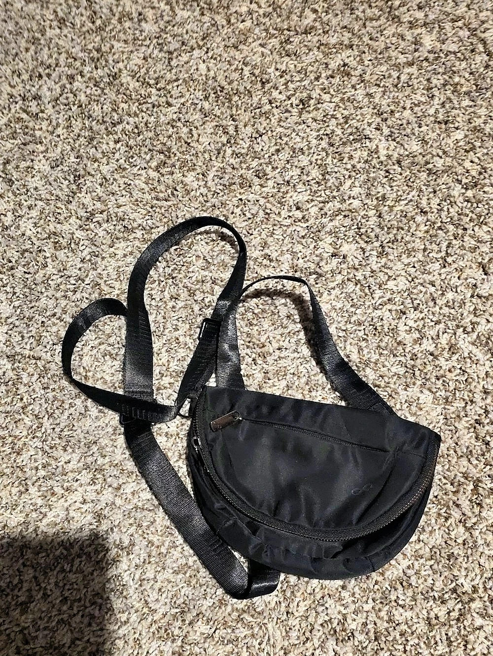 Baggu Small Nylon Crescent Bag Black Crossbody Bag